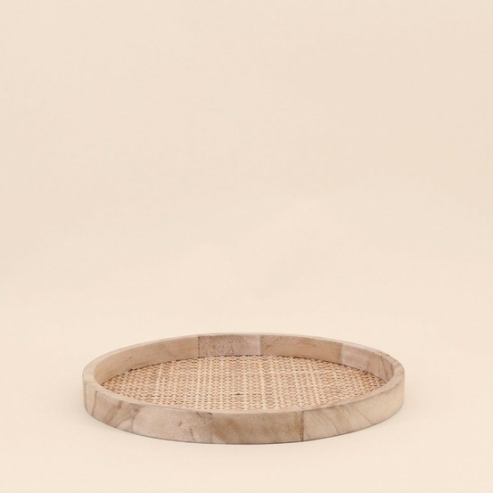 Plateau rond en cannage 28cm, appo