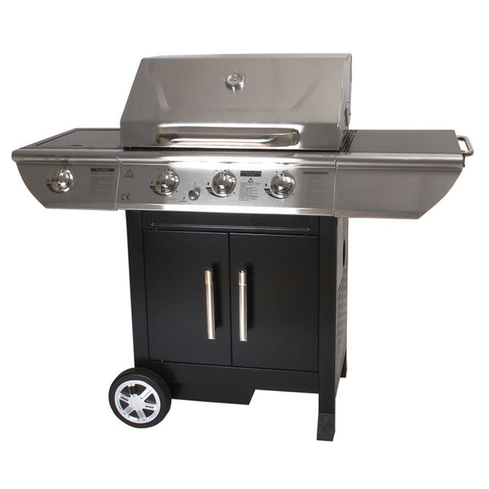 Barbecue à gaz 3 brûleurs + réchaud latéral somagic baltimore