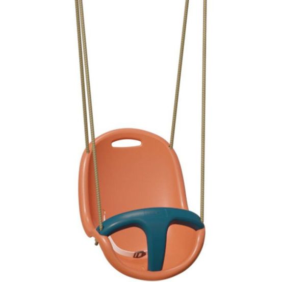 Siege bébé pour portique - - 9614p8 - corail / bleu