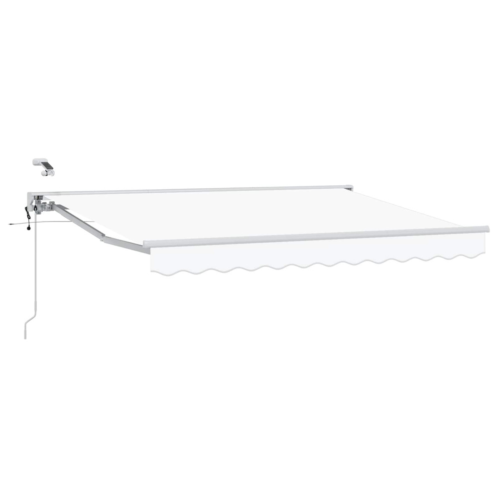 Auvent rétractable électrique blanc 3 x 2,5 m