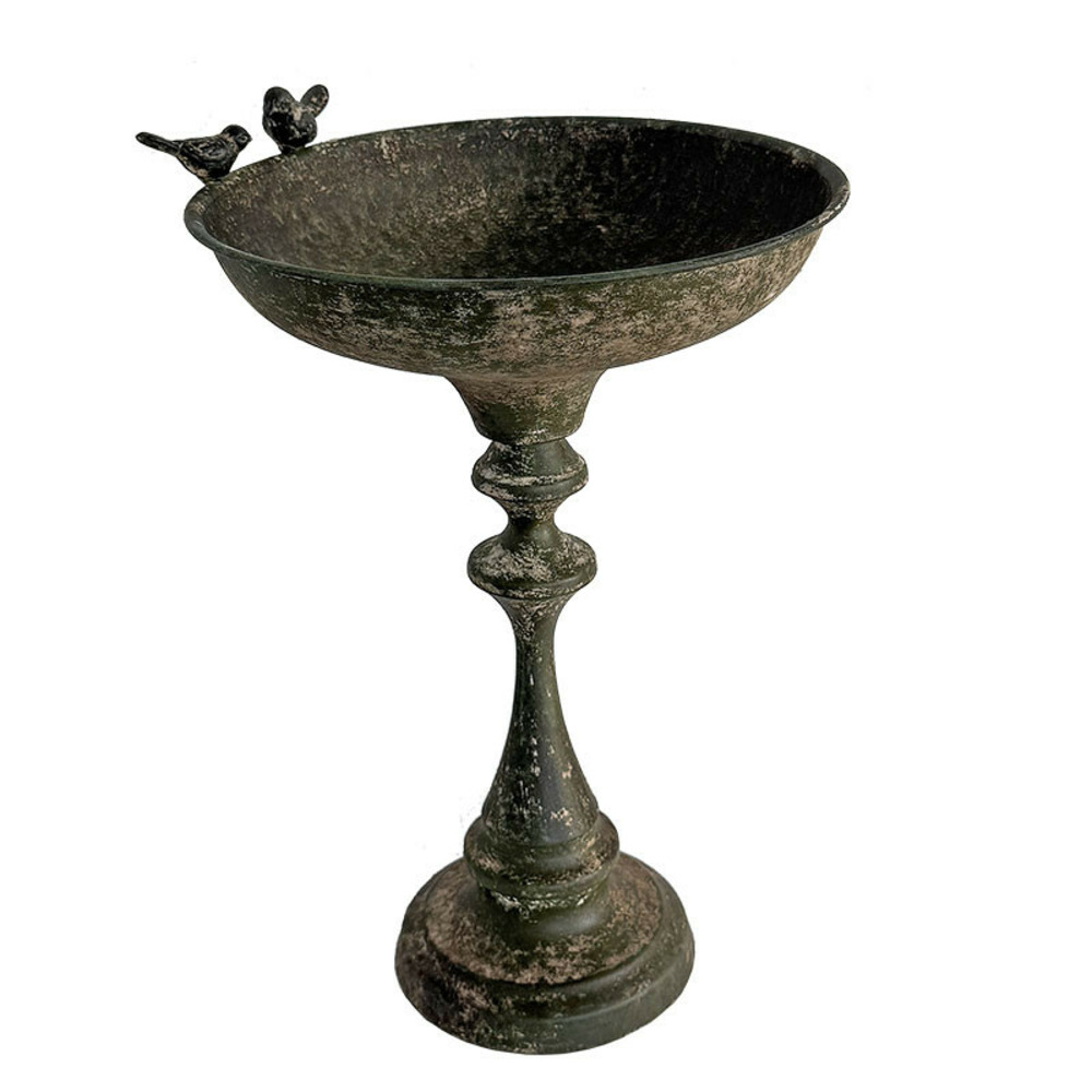 Bain d'oiseau sur pied fer 28x27x43cm