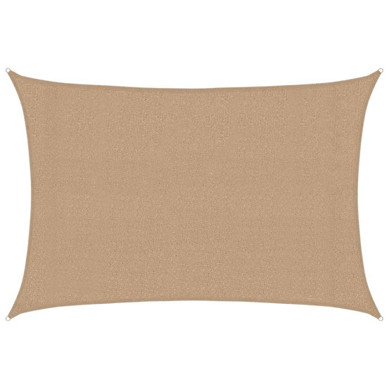 Voile d'ombrage 160 g/m² taupe 3x4,5 m pehd