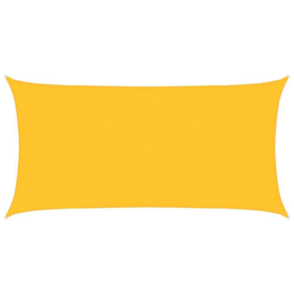 Voile d'ombrage 160 g/m² jaune 3x6 m pehd
