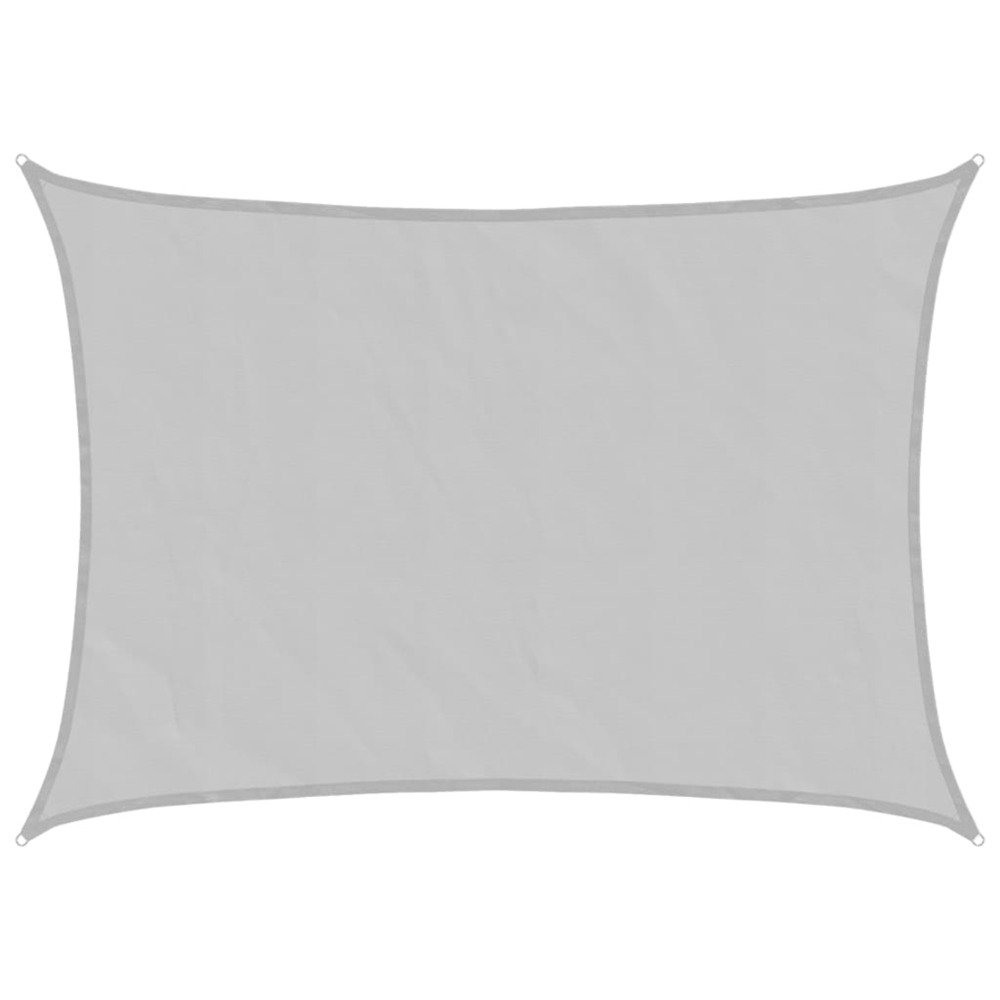 Voile d'ombrage gris clair 7x5 m 100% polyester oxford