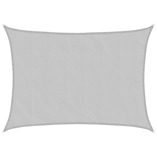 Voile d'ombrage gris clair 7x5 m 100% polyester oxford