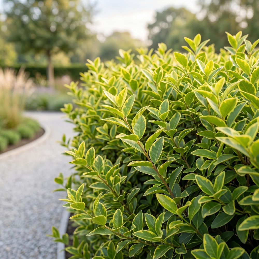 Troène aureum, plante de haie rustique, pot de 9cm, hauteur 35-45 cm - plante d'extérieur