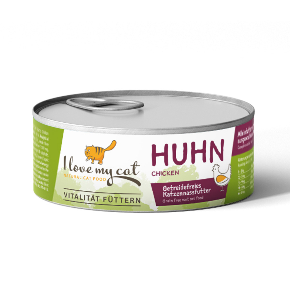 Nourriture humide pour chat au poulet sans céréales - 100g