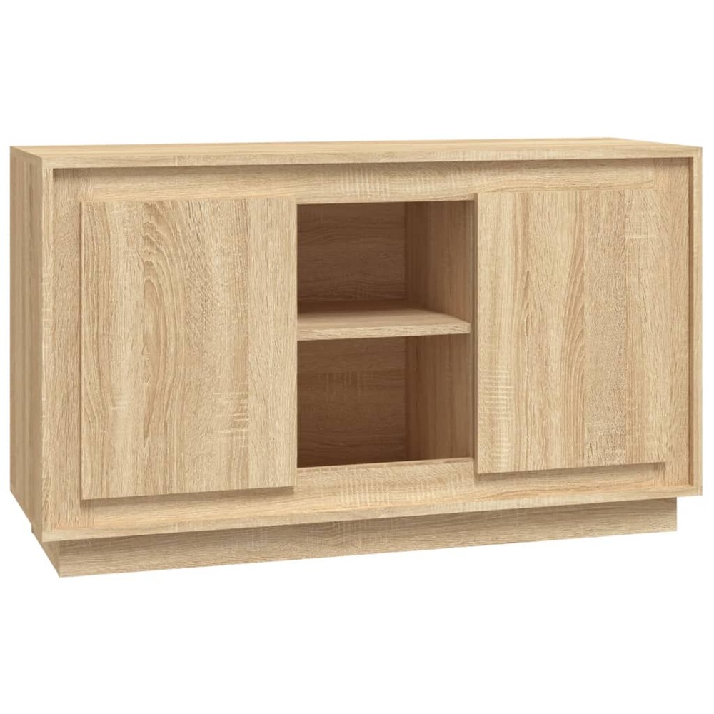 Buffet bahut commode armoire meuble de rangement organisateur cuisine salle de séjour salon sonoma 102 x 35 x 60 cm bois d'in
