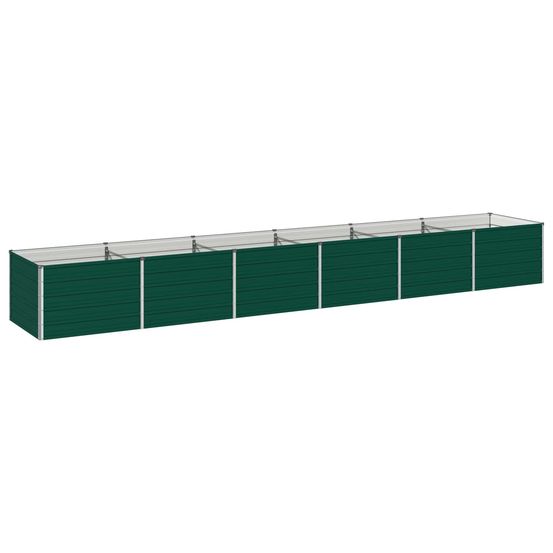 Jardin surélevé vert 480 x 80 x 55 cm acier laminé à froid