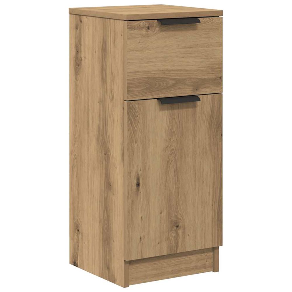 Buffet chêne artisanal 30x30x70 cm bois d'ingénierie