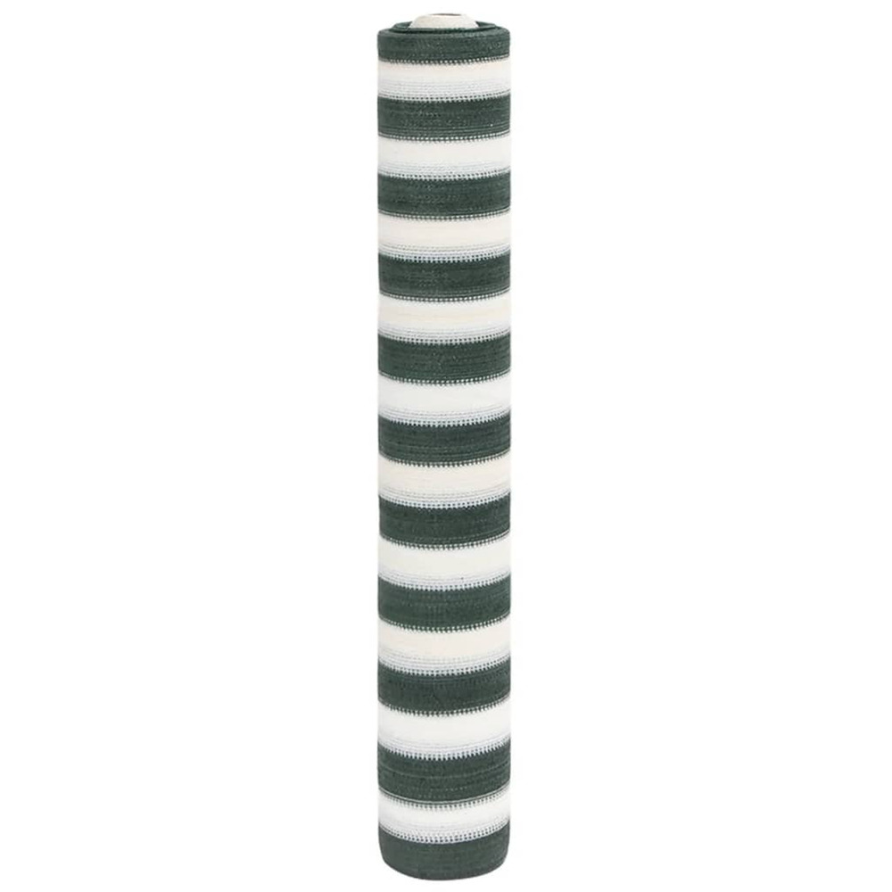 Filet brise-vue vert et blanc 2x50 m pehd 75 g/m²