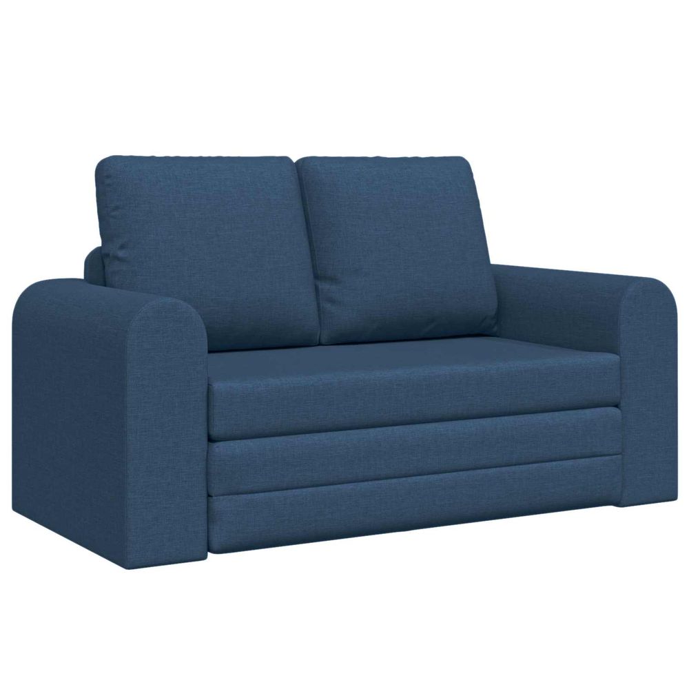 Canapé-lit bleu 148 x 71 x 83 cm tissu
