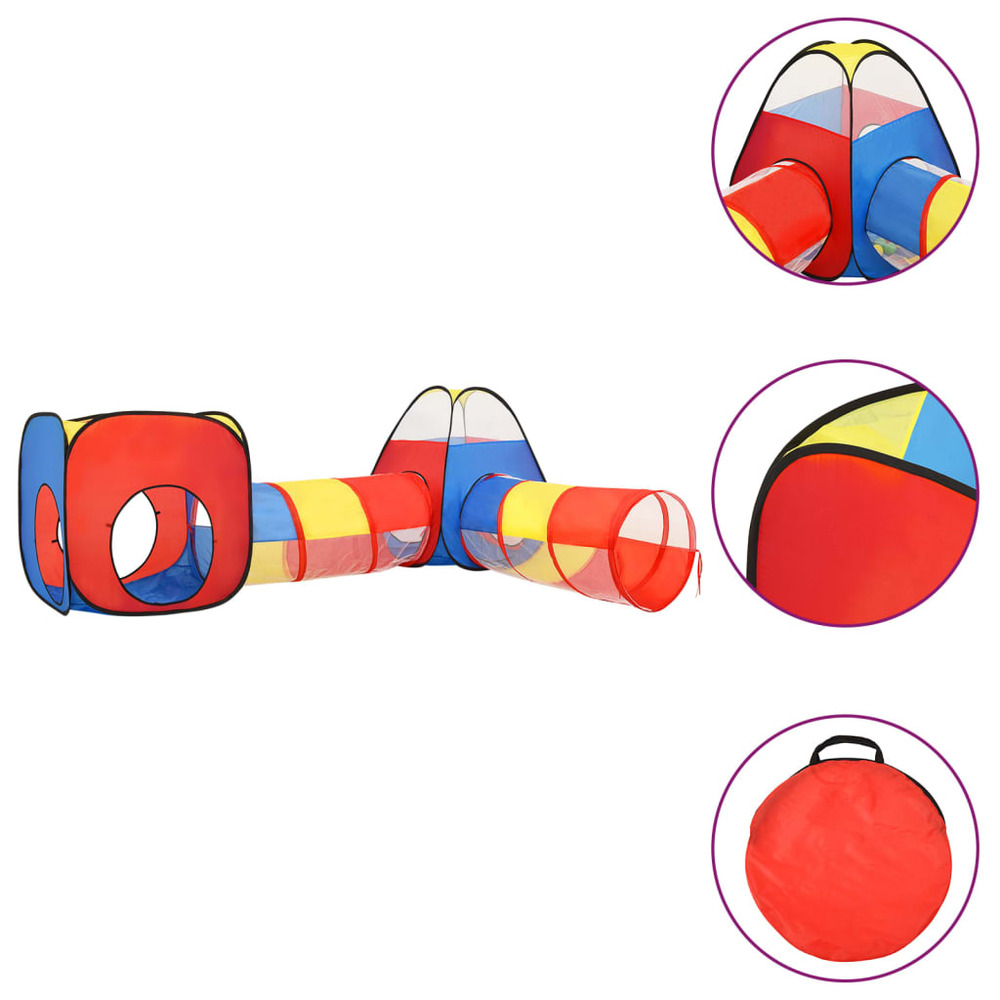 Tente de jeu pour enfants multicolore 190x264x90 cm