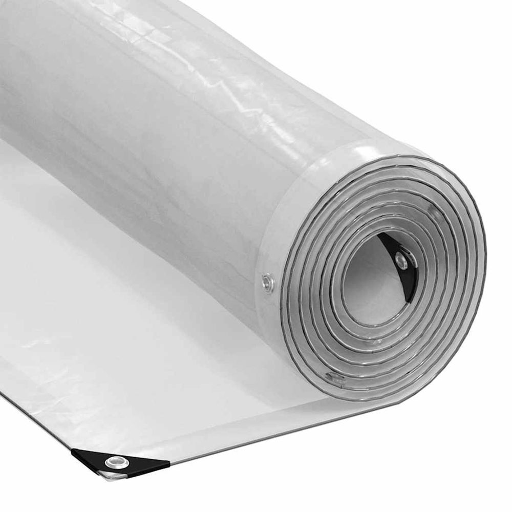 Bâche transparente avec œillets 6x12 m polyéthylène