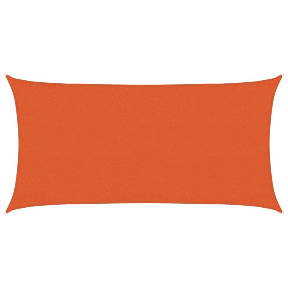 Voile d'ombrage 160 g/m² rectangulaire orange 3x6 m pehd