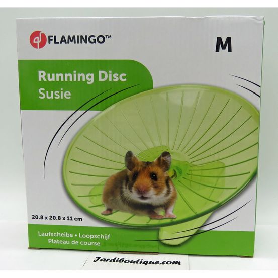 Plateau de course susie ø 20.8 cm m vert pour rongeur