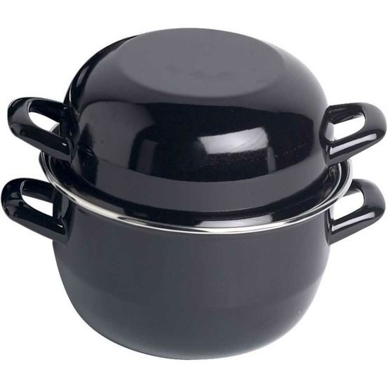 Cosy & trendy 111.018 marmite a moules noir-1,2 kg/2,8l-tous feux dont induction