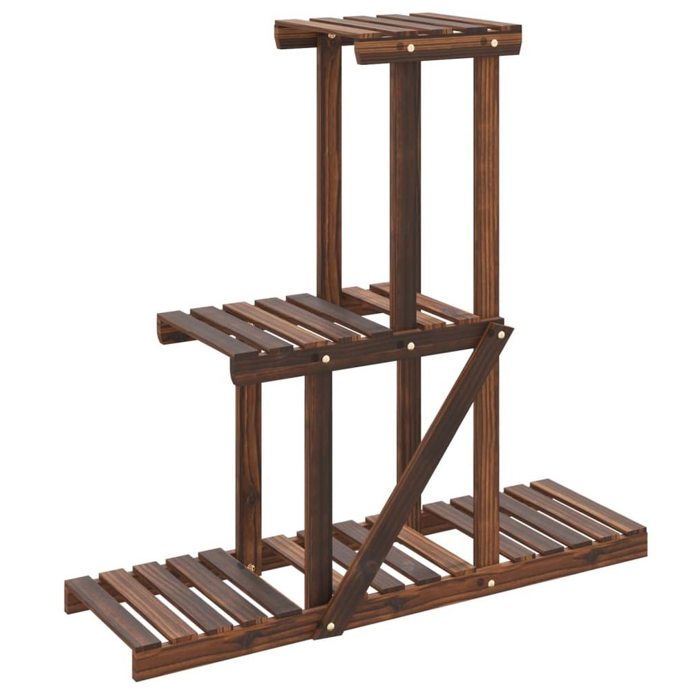 Support à fleurs 81x25x75,5 cm bois massif de sapin