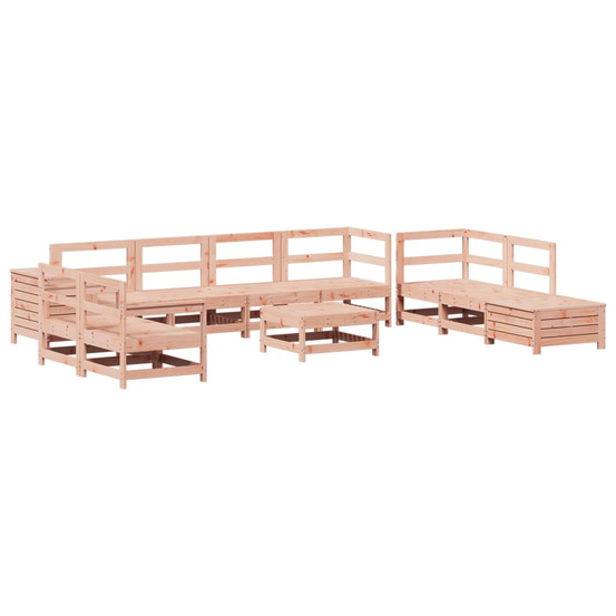 Salon de jardin 11 pcs bois massif sapin de douglas