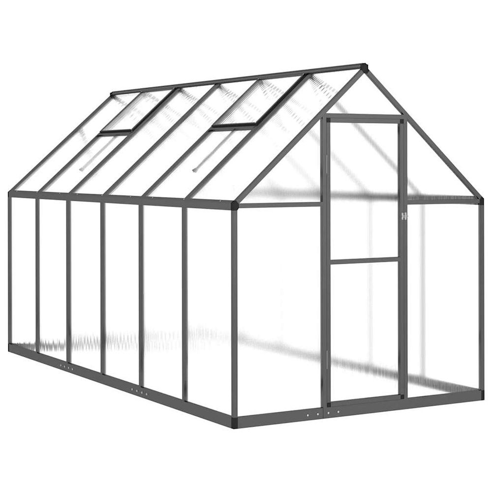 Serre avec cadre de base anthracite 334x169x195 cm aluminium