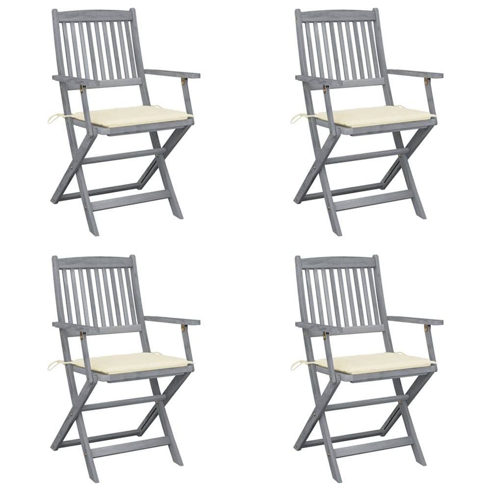 Chaises pliables d'extÃ©rieur 4 pcs