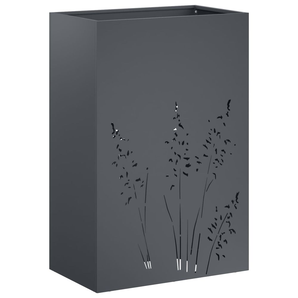 Cache-pot de jardin anthracite 50 x 30 x 75 cm