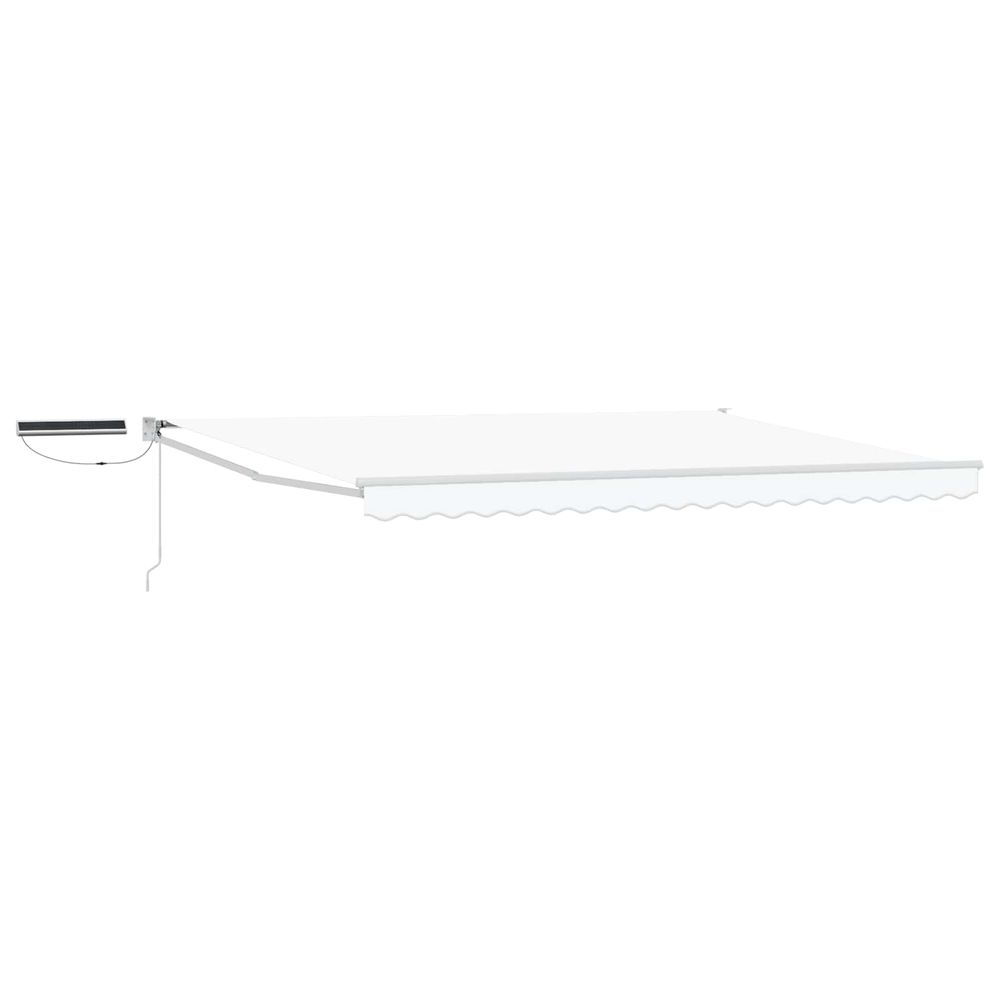 Auvent rétractable électrique blanc 4 × 3 m