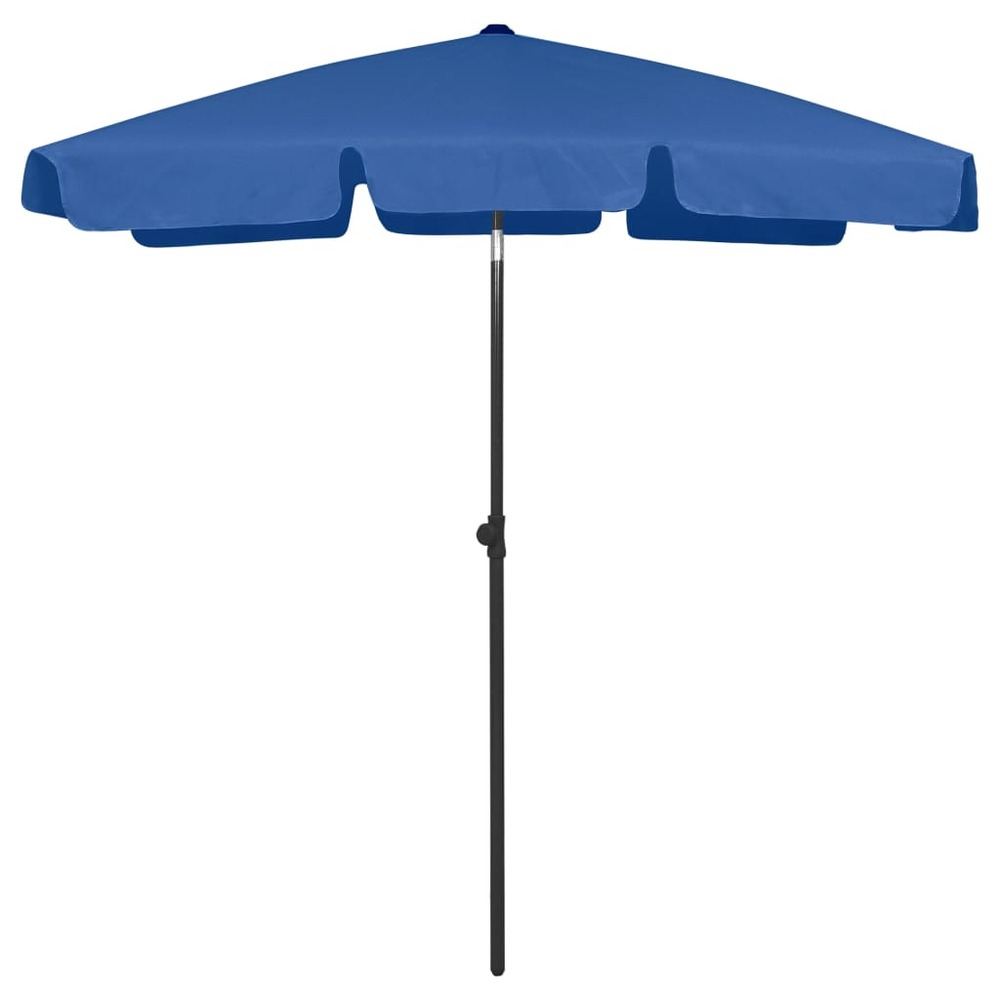 Parasol de plage 180 x 120 cm bleu azuré