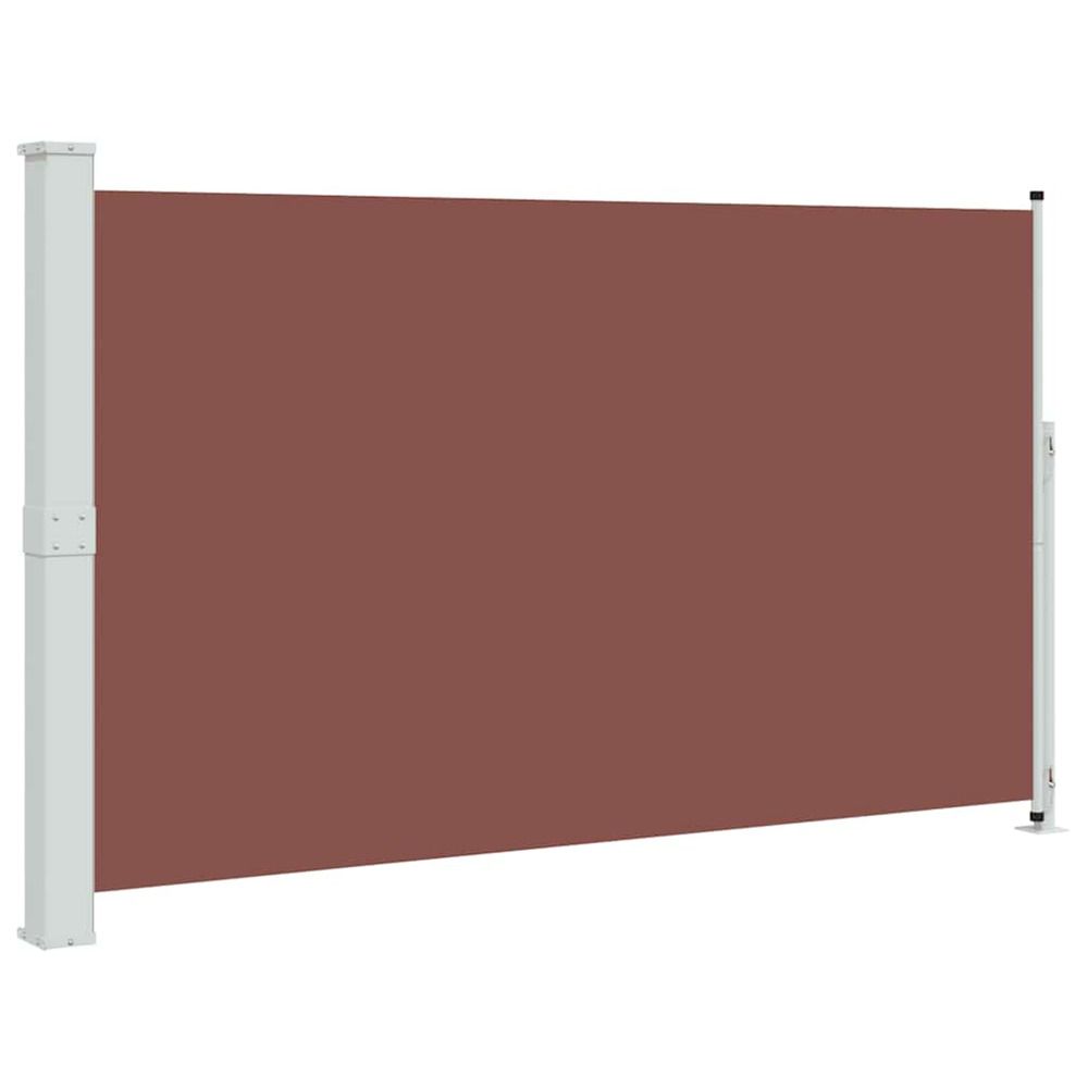 Auvent latéral rétractable de patio 180x314 cm marron