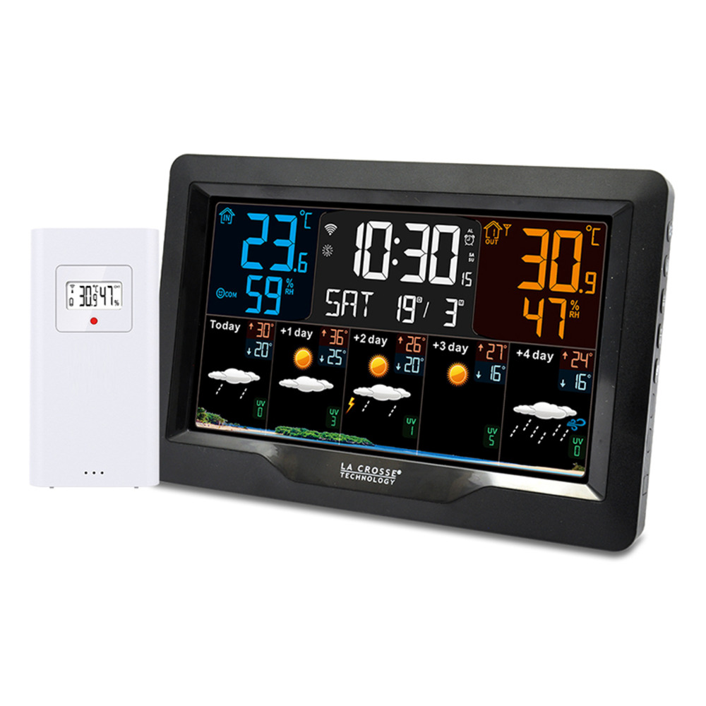 Station météo colorée j+4 wifi 3 sondes