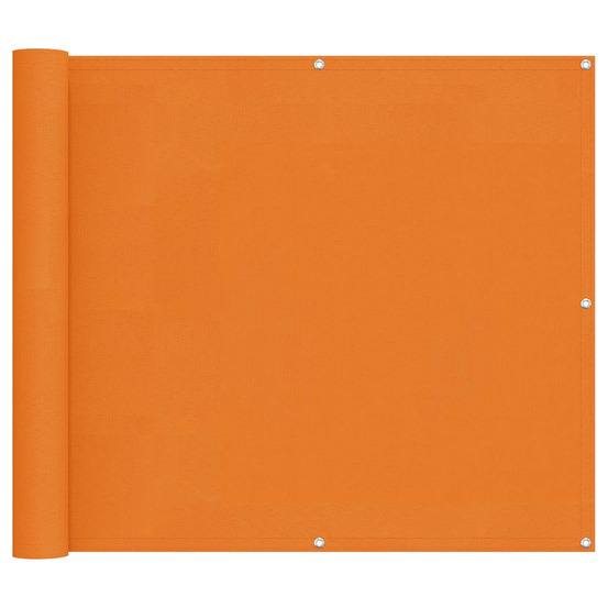 Écran de balcon orange 100 x 200 cm tissu oxford