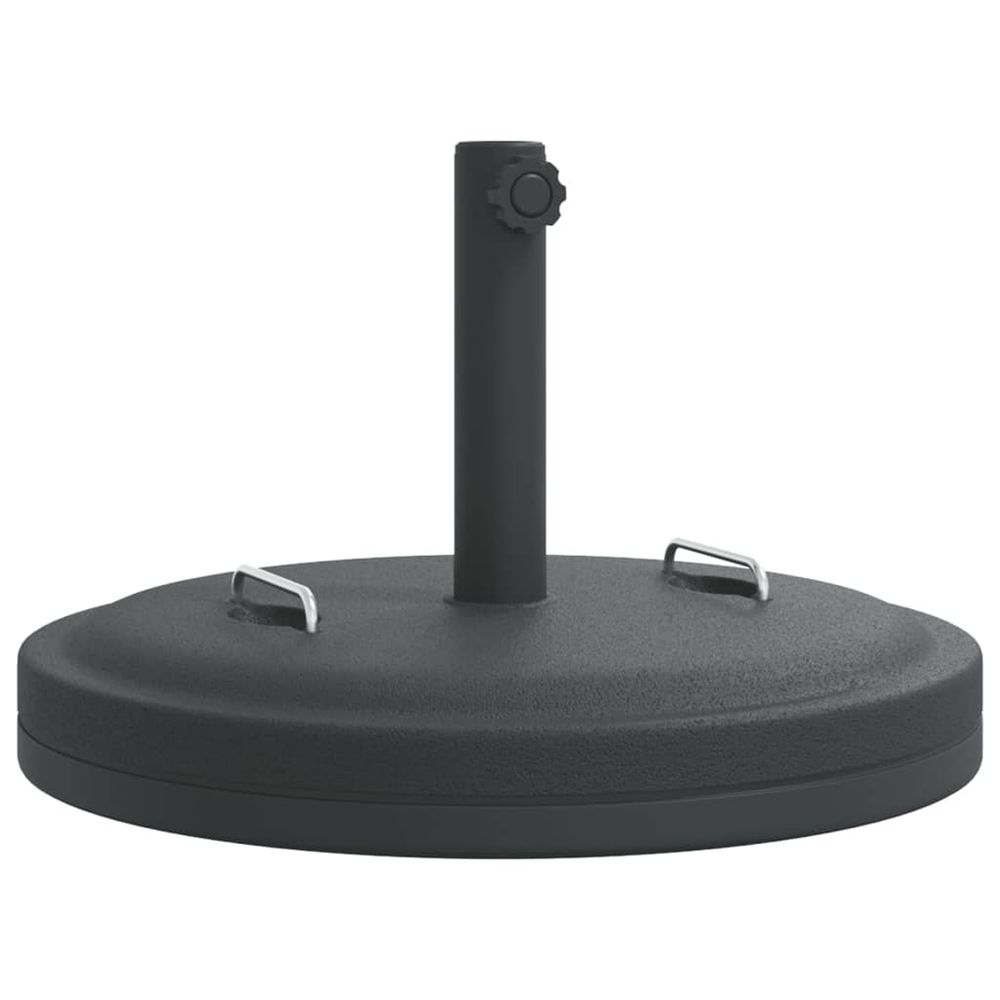 Base de parasol avec poignées pour mâts ø38 / 48 mm 25 kg rond