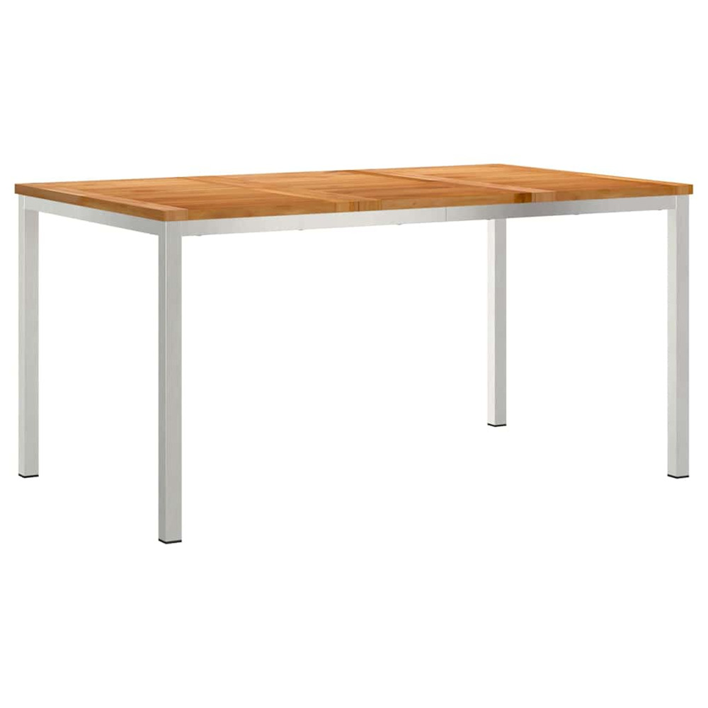 Tableàmanger marron 150 x 90 x 75 cm bois de teck massif