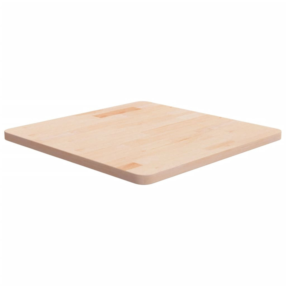 Dessus de table carré 60x60x2,5 cm bois chêne massif non traité