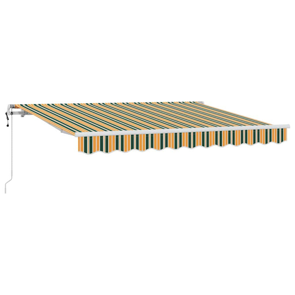 Auvent rétractable vert 300 x 200 cm tissu