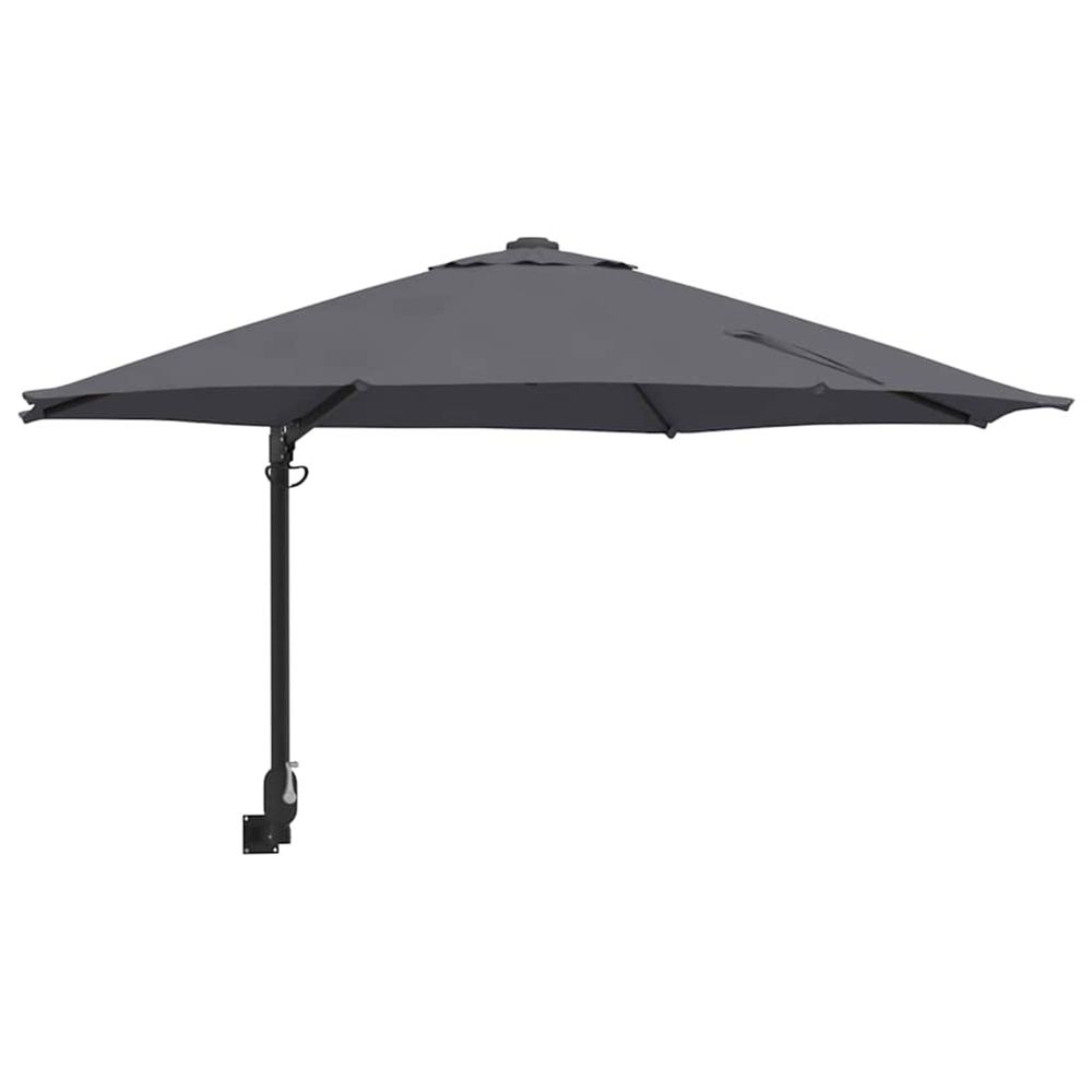 Parasol de jardin 248 x 248 x 148 cm polyester et acier
