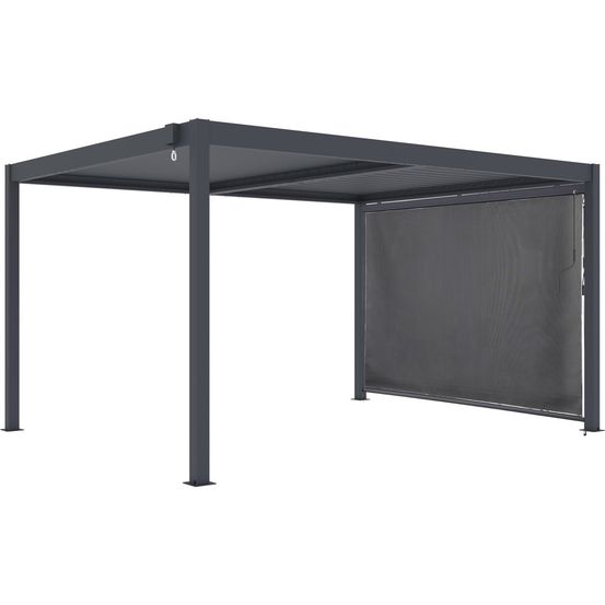 Pergola bioclimatique avec store en aluminium