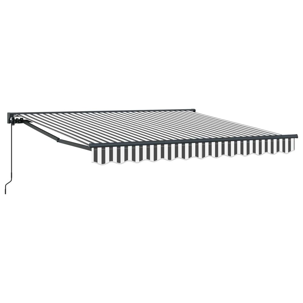 Cadre d'auvent anthracite et blanc 300 x 250 cm