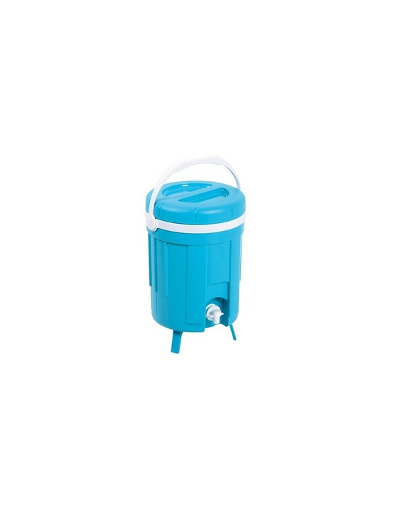 Fontaine à eau isotherme sur pied 8 litres bleu turquoise pour le camping - eda