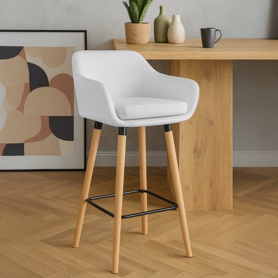 Tabouret de bar grant simili cuir