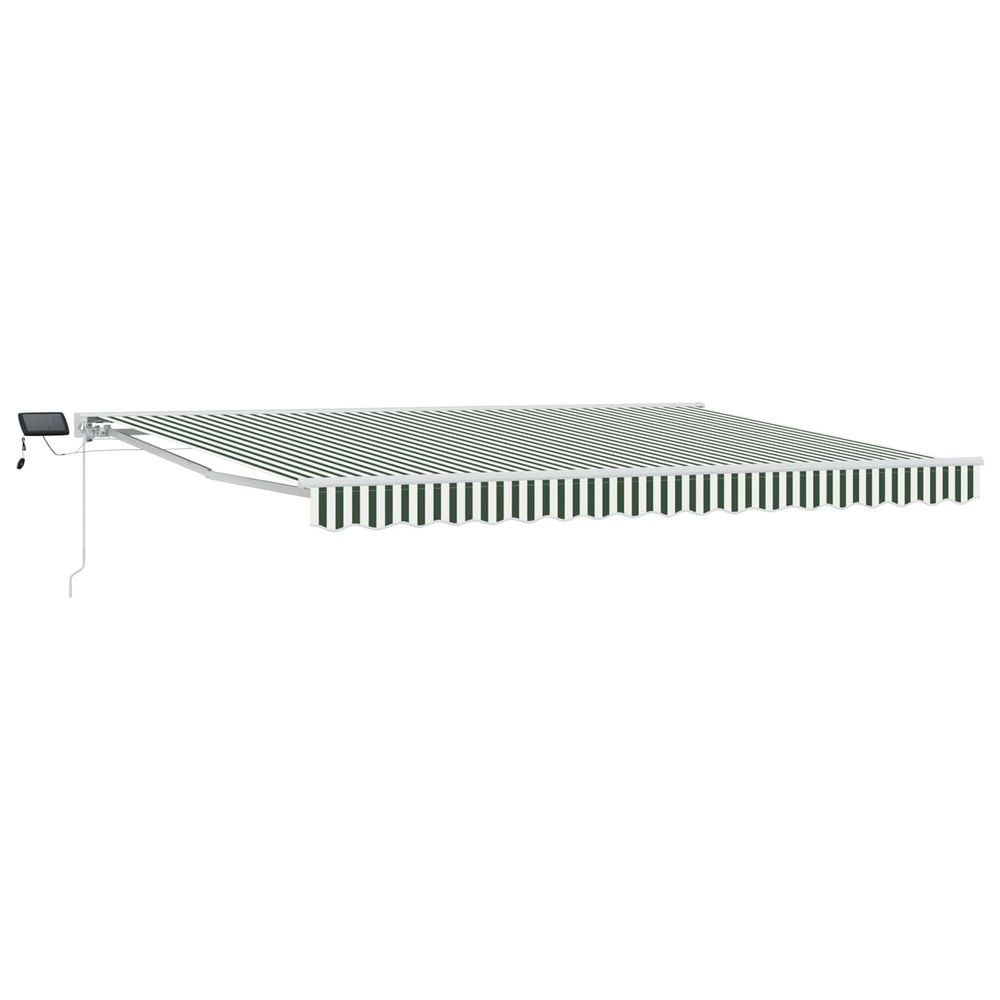 Cadre de store manuel avec leds vert et blanc 5 × 3,5 m