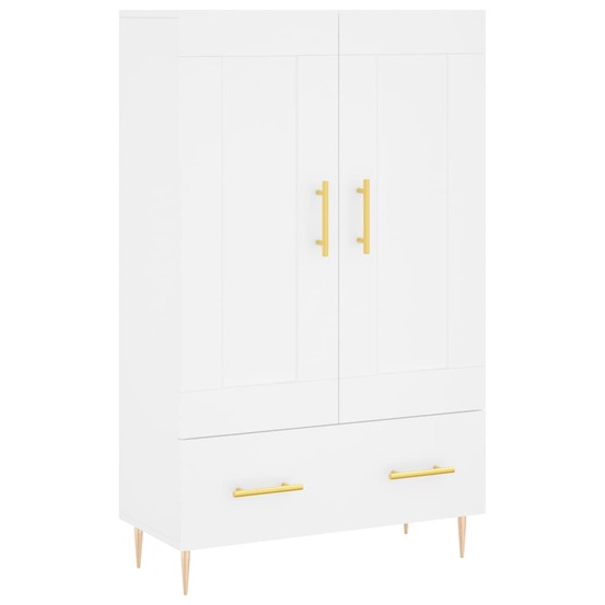 Buffet bahut commode armoire meuble de rangement organisateur cuisine salle de séjour salon haut 69,5 x 31 x 115 cm bois d'in