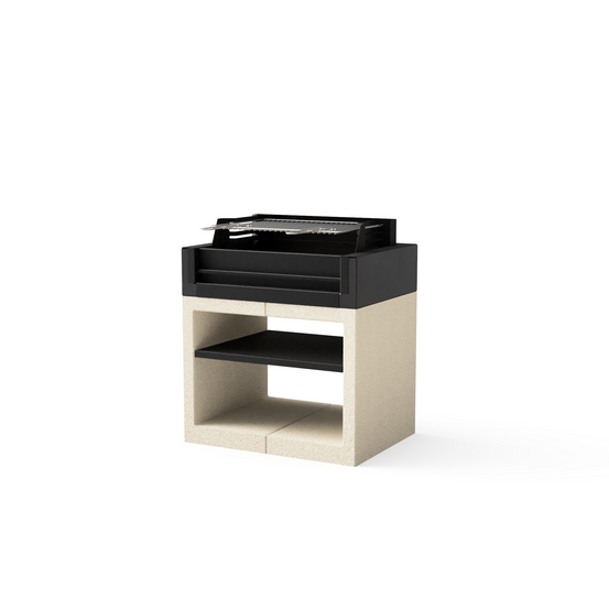 Barbecue kitaway grilll noir&blanc texturé