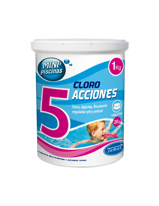 10 chlore 5 actions pastilles 1kg tamar