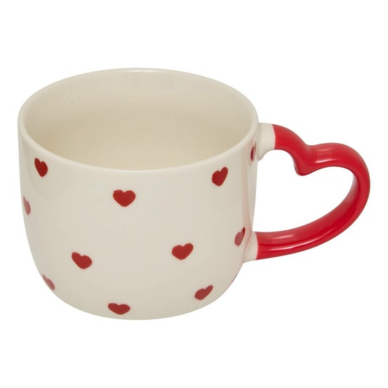 Mug à motif coeurs valentine