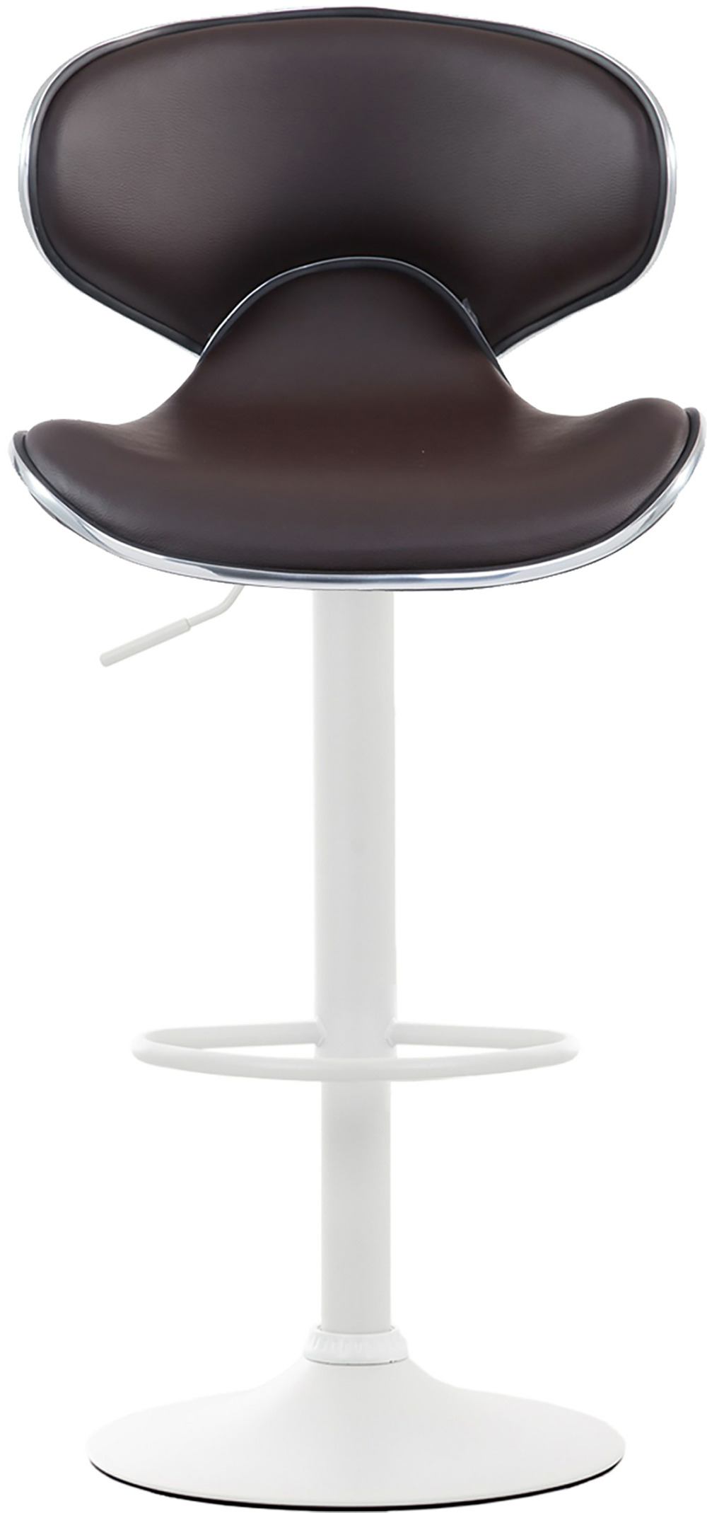 Lot de 2 tabourets de bar las vegas v2 simili cuir blanc