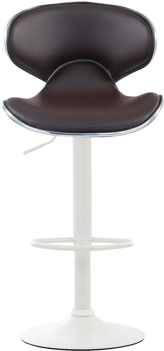 Lot de 2 tabourets de bar las vegas v2 simili cuir blanc