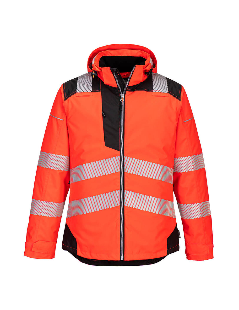 Parka hv pw3 - s - rouge/noir - portwest