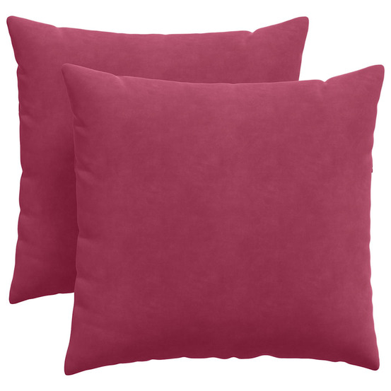Coussins de canapé 2 pcs bordeaux 45 x 45 cm