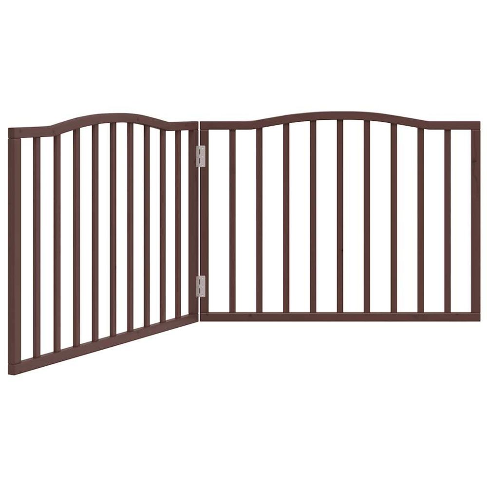 Barrière pour chien pliable 2 panneaux 160 cm bois de peuplier